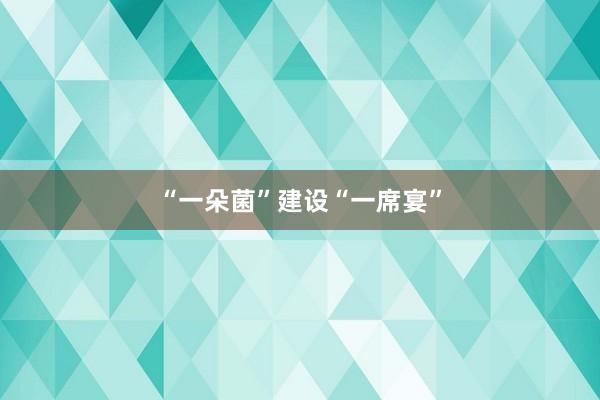 “一朵菌”建设“一席宴”